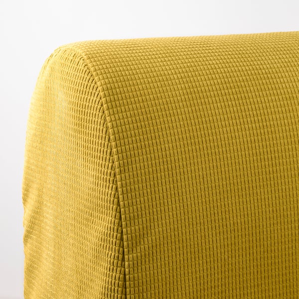 LYCKSELE LÖVÅS 2-seat sofa-bed, Vansbro yellow, 188x140 cm
