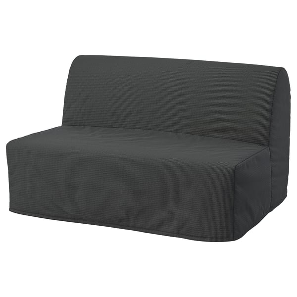 LYCKSELE MURBO 2-seat sofa-bed, Vansbro dark grey, 188x140 cm