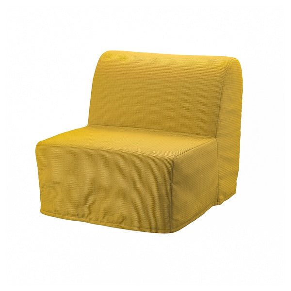 LYCKSELE MURBO chair-bed, Vansbro yellow, 80x87x100 cm