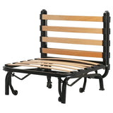 LYCKSELE chair bed frame, black, 80x87x100 cm