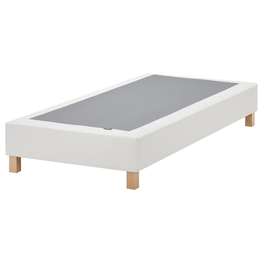 LYNGÖR slatted mattress base, incl leg/white, 90x200 cm