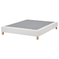 LYNGÖR slatted mattress base, incl leg/white, 160x200 cm
