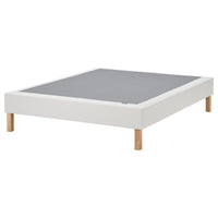 LYNGÖR slatted mattress base, incl leg/white, 140x200 cm