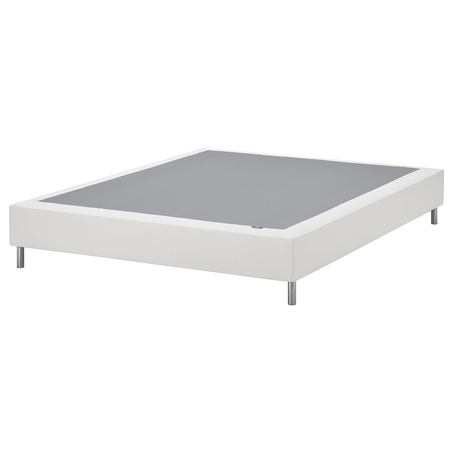LYNGÖR slatted mattress base, incl leg/white, 160x200 cm