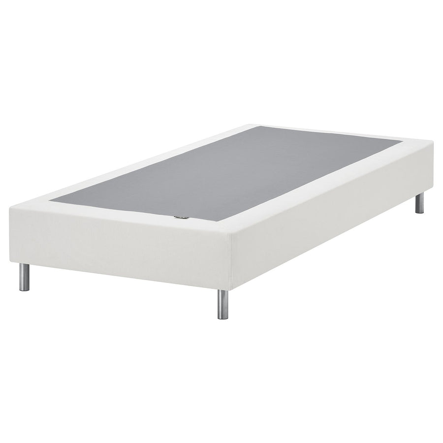 LYNGÖR slatted mattress base, incl leg/white, 90x200 cm