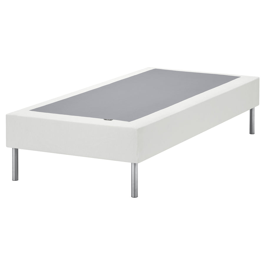 LYNGÖR slatted mattress base, incl leg/white, 90x200 cm