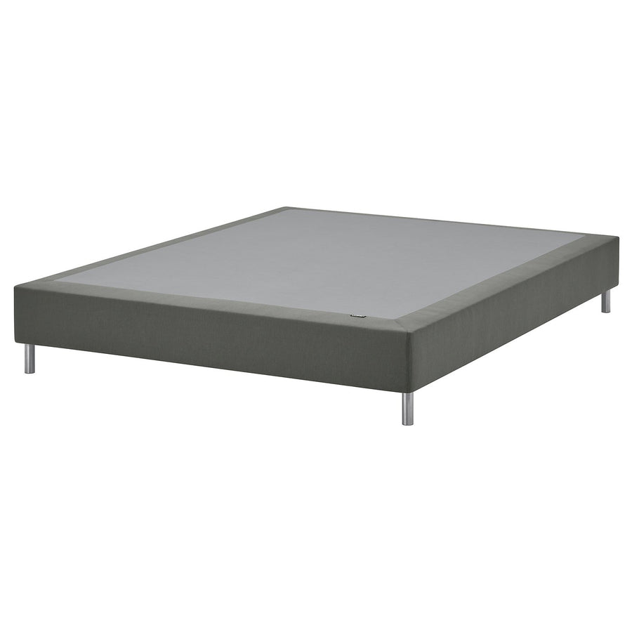 LYNGÖR slatted mattress base, incl leg/dark grey, 160x200 cm