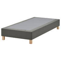 LYNGÖR slatted mattress base, incl leg/dark grey, 90x200 cm