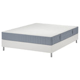 LYNGÖR divan bed, Valevåg firm/light blue white, 160x200 cm