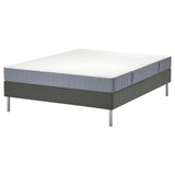 LYNGÖR divan bed, Vesteröy firm/light blue dark grey, 140x200 cm