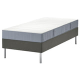 LYNGÖR divan bed, Vesteröy firm/light blue dark grey, 90x200 cm