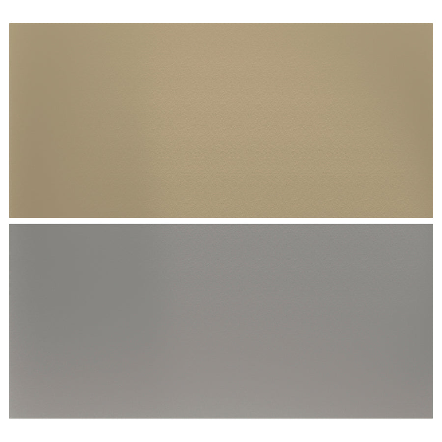 LYSEKIL wall panel, double sided stainless steel/brass, 119.6x55 cm