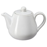 LYSRÄKA teapot, white, 0.8 l