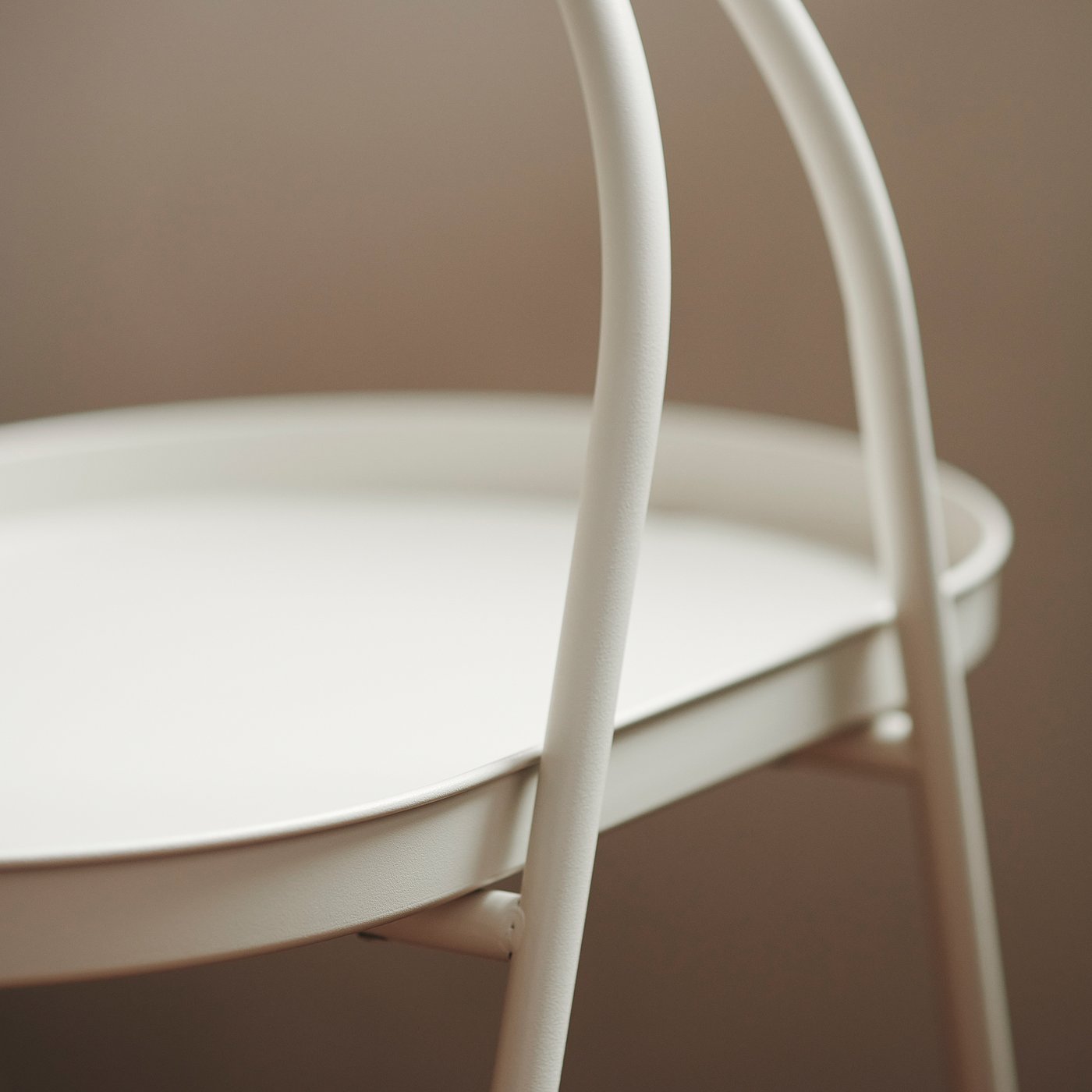 MÅBÄRSSKÄR coffee table, outdoor indoor/white, 61x41 cm