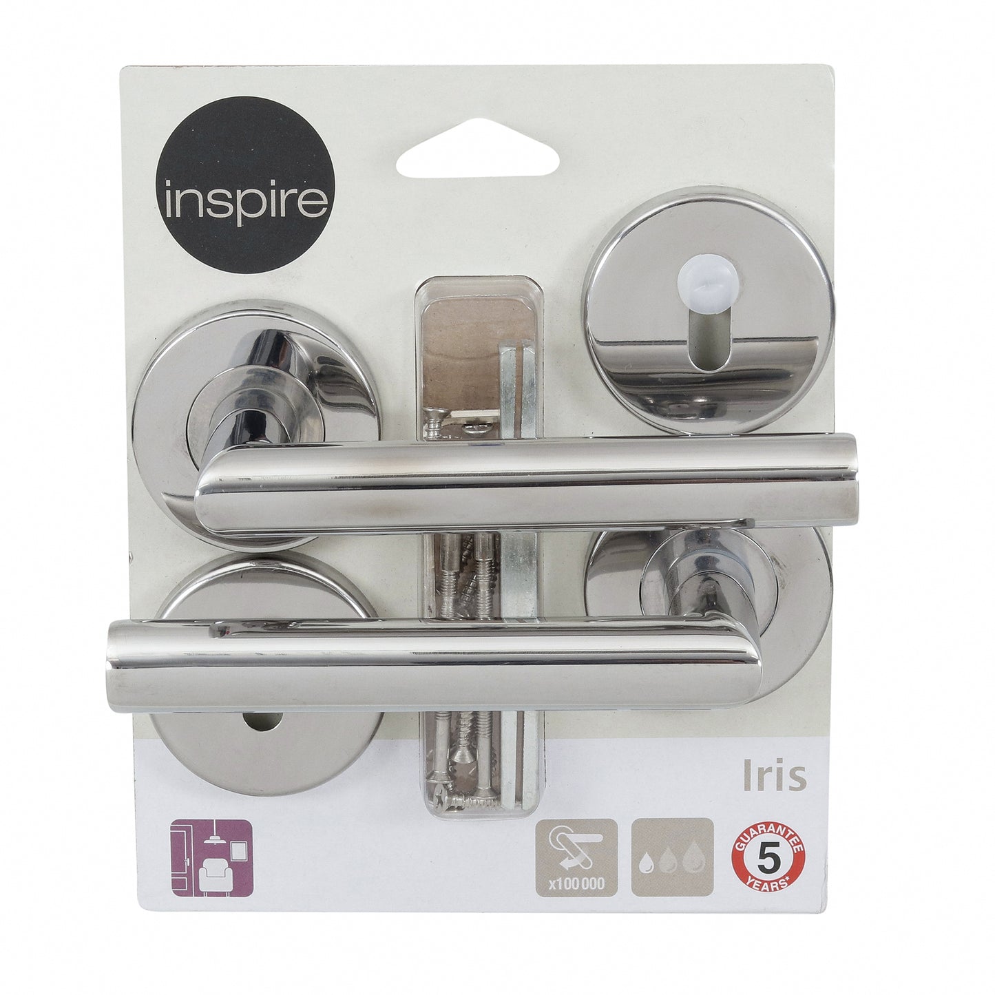 IRIS HANDLE WITH ROSETTE AND NOZZLE