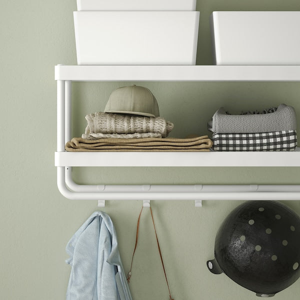 MACKAPÄR hat and coat rack, white, 78 cm