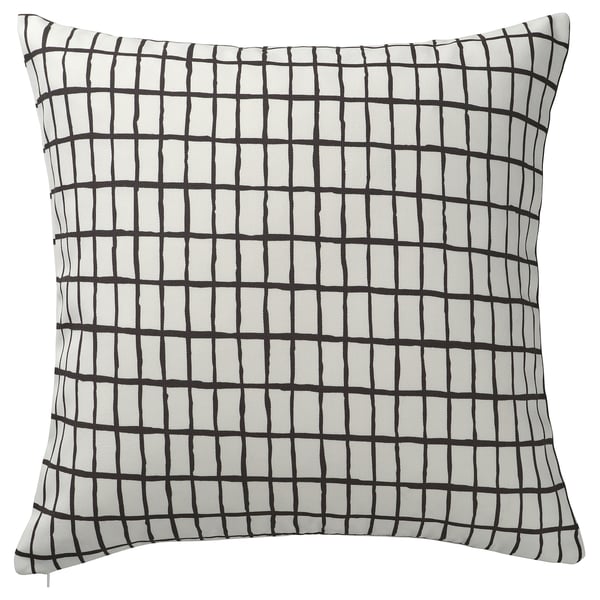 MÄSTERROT cushion cover, white/black, 50x50 cm