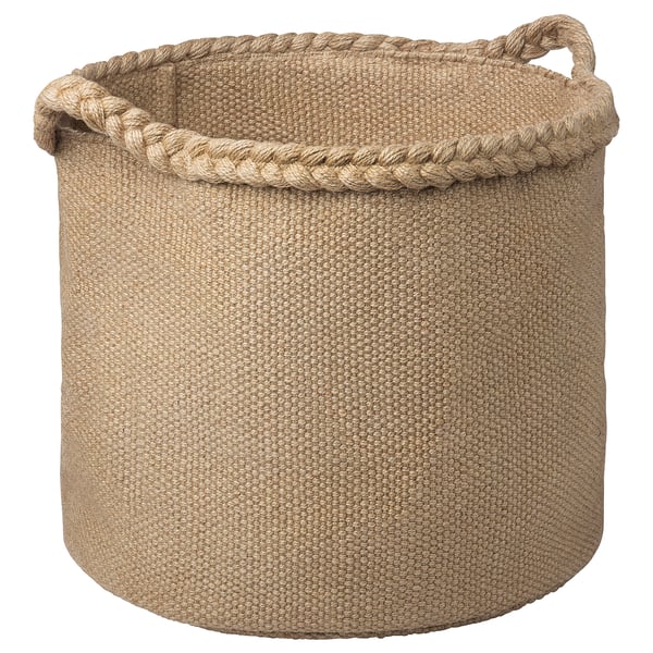 MÄVINN basket, jute/braided, 37 cm
