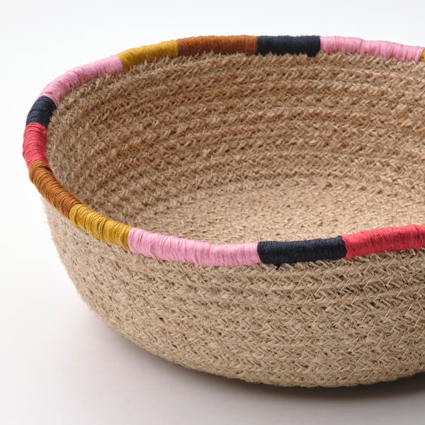 MÄVINN basket, jute, 22 cm