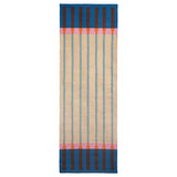 MÄVINN runner, flatwoven, beige blue/stripe, 70x200 cm