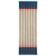 MÄVINN runner, flatwoven, beige blue/stripe, 70x200 cm