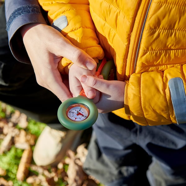 MAJBAGGE 3-piece nature exploration set, green/orange, 5.6 cm