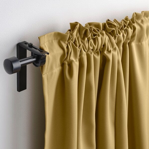 Ikea MAJGULL - Semi-sheer curtain, 2 sheets, beige-yellow,145x300 cm
