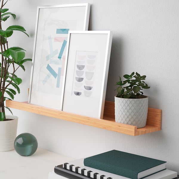 MÅLERÅS picture ledge, bamboo, 55 cm
