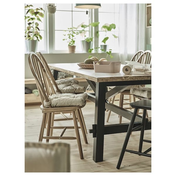 Ikea MALINDA - Chair cushion, beige,40/35x38x7 cm