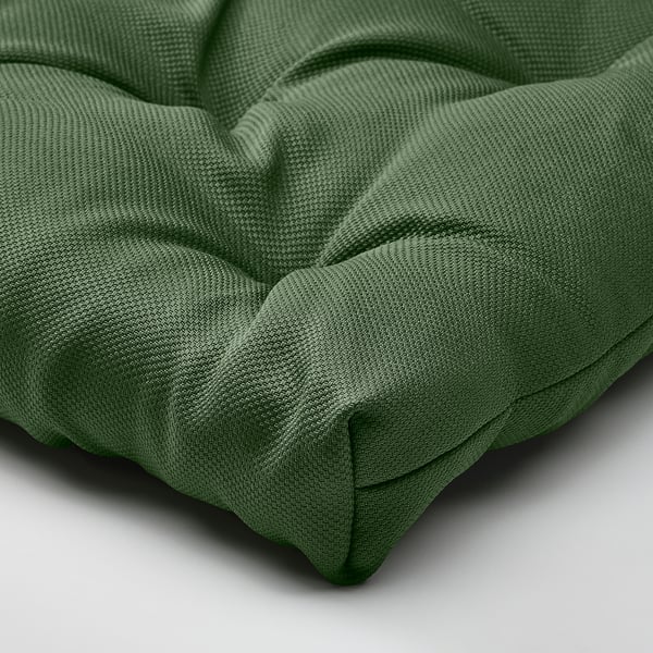 MALINDA chair cushion, green, 40/35x38x7 cm
