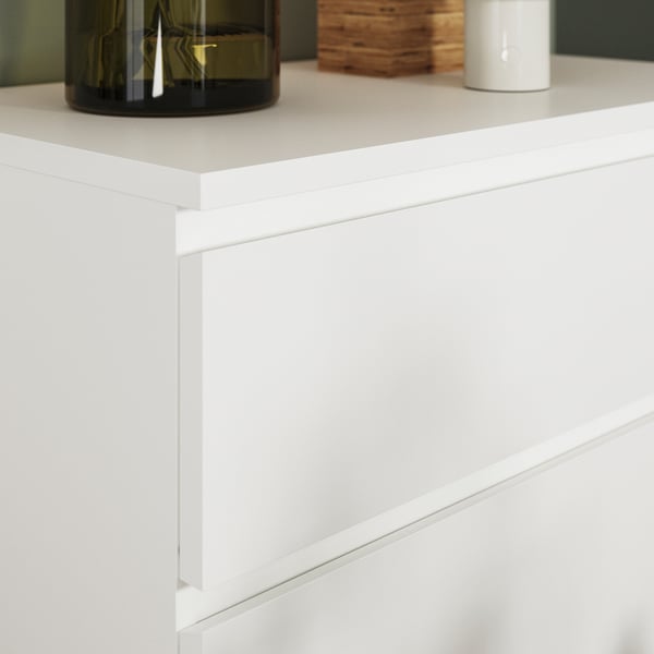 MALM chest of 3 drawers, white, 80x78 cm
