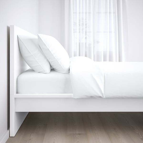 MALM bedroom furniture, set of 4, white, 140x200 cm