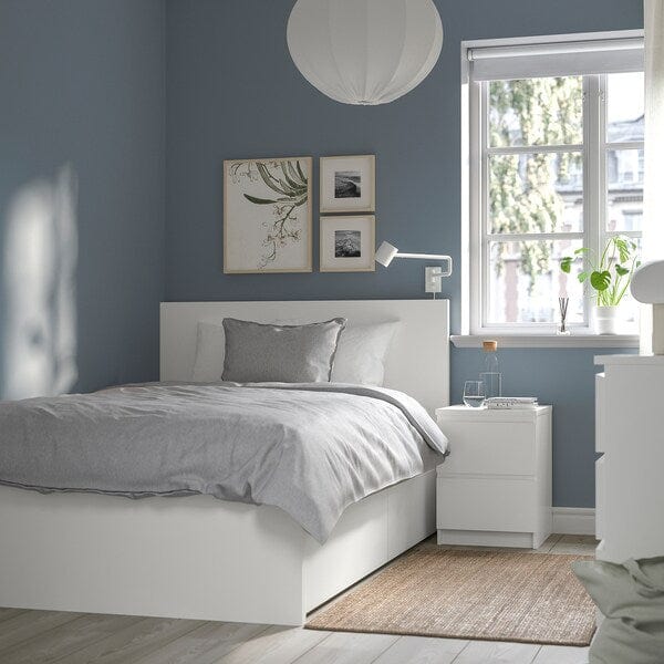 Ikea MALM - High bed frame/2 storage units