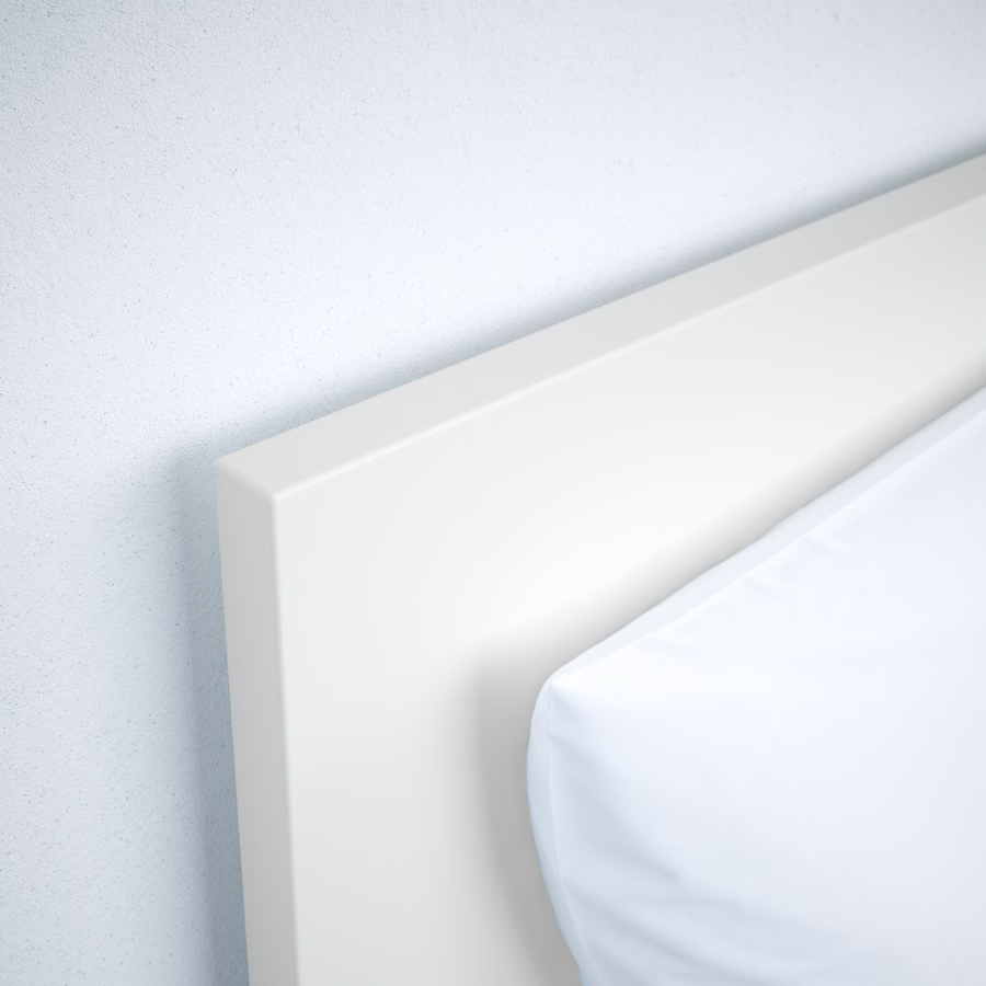 MALM bed frame, high, white, 160x190 cm