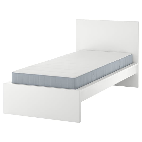 MALM bed frame with mattress, white/Vesteröy firm, 90x200 cm