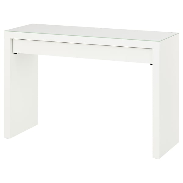 MALM dressing table, white, 120x41 cm
