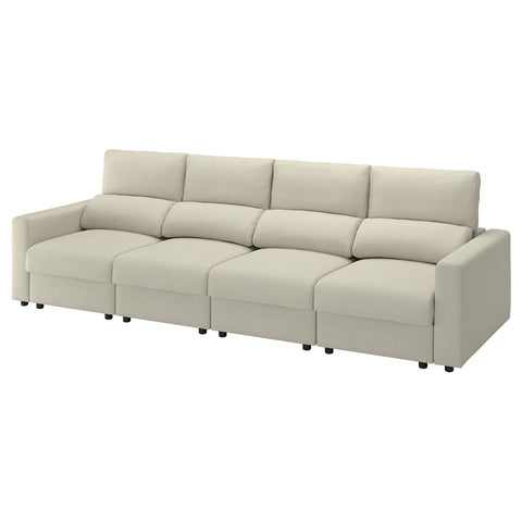 MALMKÖPING 4-seat sofa, Tibbleby light beige, 326 cm