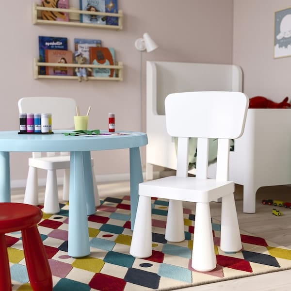 Ikea MAMMUT - Children's chair, in/outdoor/white