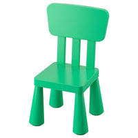 MAMMUT children's chair, in/outdoor/bright green, 39x67x36 cm