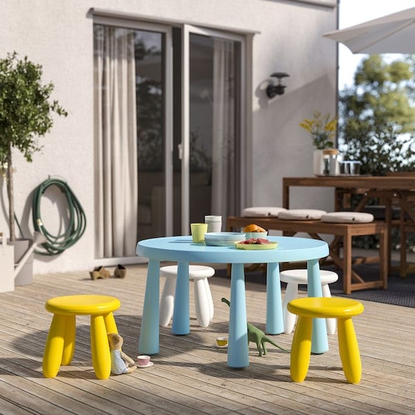 Ikea MAMMUT - Children's stool, in/outdoor/yellow