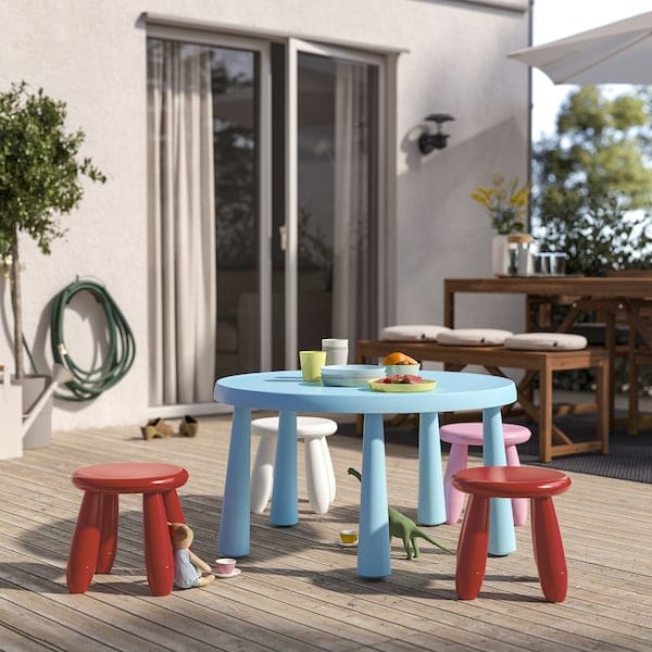 Ikea MAMMUT - Children's stool, in/outdoor/red
