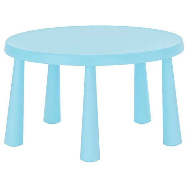 Ikea MAMMUT - Children's table, in/outdoor/light blue, 85 cm