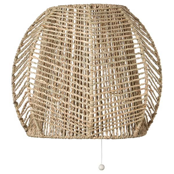 MÅNALG wall lamp, wired-in installation, sedge/handmade, 35x29x18 cm
