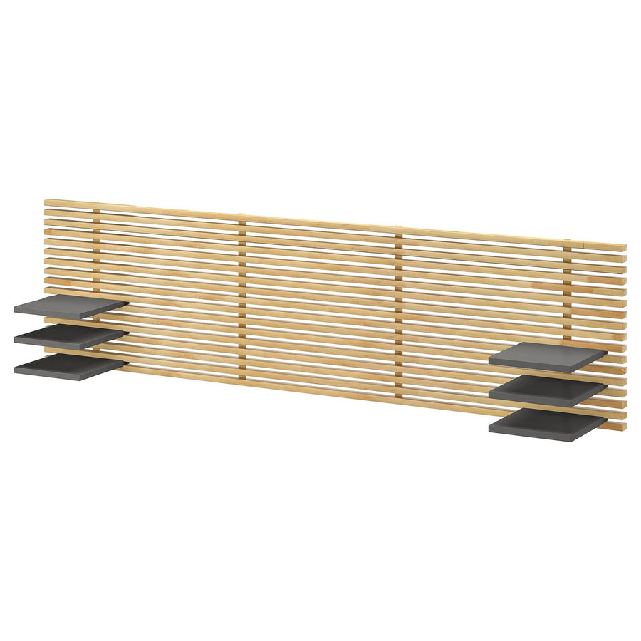 MANDAL headboard, birch/grey, 240 cm