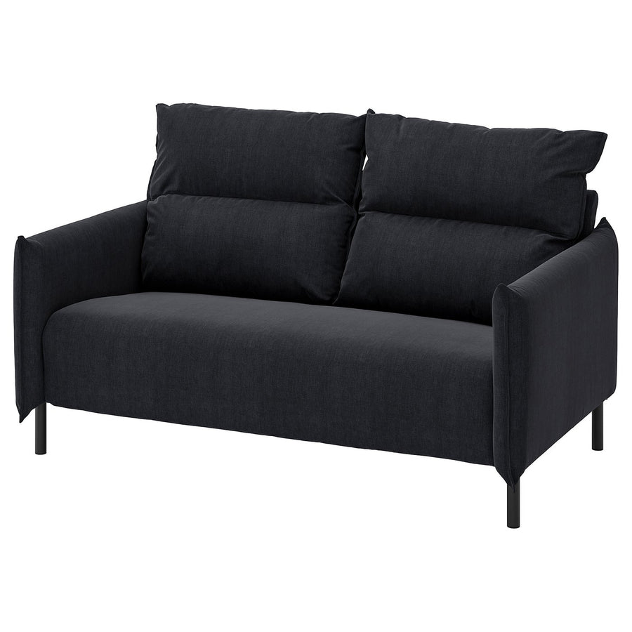 MANNARP cover for 2-seat sofa, Saxemara black-blue, 190x158 cm