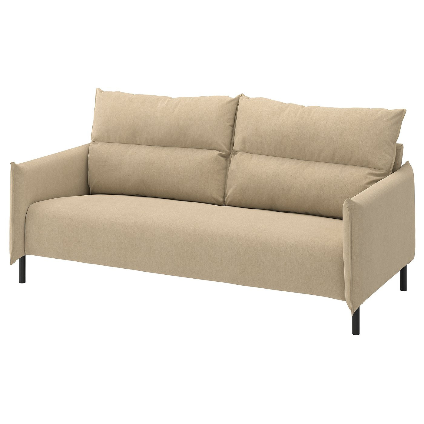 MANNARP cover for 3-seat sofa, Saxemara grey-beige, 231x82x93 cm