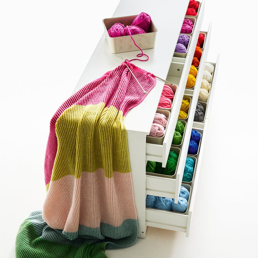 MARGOSATRÄD throw, multicolour, 130x170 cm