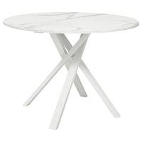 MARIEDAMM table, white marble effect, 105 cm