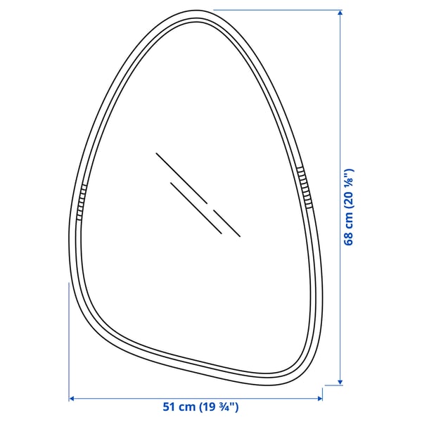 MARISTOVA mirror, 51x68 cm