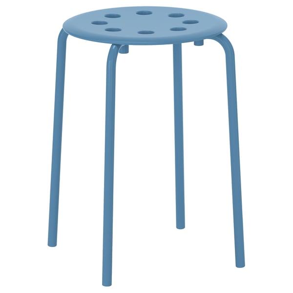 MARIUS stool, blue, 45 cm